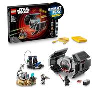 LEGO Star Wars 75421 Smart Play : Le TIE Fighter de Dark Vador - Jouet Interactif Tout-en-Un avec Smart Brique, Tag, Minifigurine & Chargeur - Idée Cadeau pour Garçon, Fille dès 8 Ans ou Fan Adulte