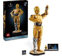 LEGO Star Wars C-3PO, figurine de droïde à construire, ensemble de briques pour adultes avec minifigure et support, idée cadeau pour hommes et femmes, pour les fans de Star Wars, 75398