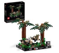 LEGO Star Wars Diorama de la Course-Poursuite en Speeder sur Endor - Maquette et Modélisme avec Luke Skywalker, Princesse Leia et Scout Trooper Plus Speeder Bikes - Collection Le Retour du Jedi 75353