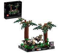 LEGO Star Wars Diorama de la Course-Poursuite en Speeder sur Endor - Maquette et Modélisme avec Luke Skywalker, Princesse Leia et Scout Trooper Plus Speeder Bikes - Collection Le Retour du Jedi 75353
