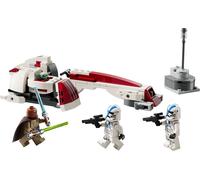LEGO Star Wars Évasion avec le speeder BARC, The Mandalorian Set, moto jouet avec side-car, contient les figurines Kelleran Beq et Grogu, cadeau pour garçons et filles à partir de 8 ans 75378