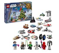 LEGO Star Wars Le Calendrier de l’Avent 2024-18 Petites Constructions à Collectionner - 6 Personnages - Idée de Cadeau de Noël pour Enfants dès 6 Ans Fans de la Guerre des Étoiles 75395