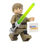 LEGO Star Wars : Luke Skywalker en tenue Endor avec sabre laser vert foncé