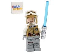 LEGO Star Wars : Luke Skywalker Hoth Mini figurine (tête de cagoule) avec sabre laser et pistolet