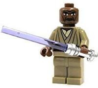 LEGO Star Wars : Mace Windu minifigure avec sabre laser violet