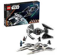 Lego Star Wars Mandalorian Fighter vs. TIE Interceptor 75348 Jeu de jouets de construction, cadeau parfait pour les fans de 9 ans et plus, avec 3 personnages LEGO inclus le Mandalorian