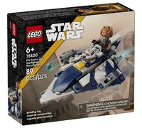 LEGO Star Wars 75400 The Clone Wars Microfighter Chasseur Jedi de Plo Koon - Jouet avec 2 Fusils à Tenons - Minifigurine avec Sabre Laser - Cadeau pour Garçon dès 6 Ans & Fans de La Guerre des Clones