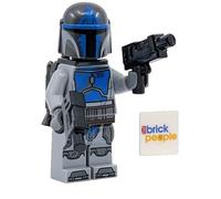 LEGO Star Wars Figurine Guerrier loyaliste mandalorien – deux pistolets et cape – Gris
