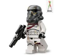 Lego Star Wars Nighttrooper Kit : figurine avec pistolet blaster et casque - Alternative au Battle Pack, mini figurines, Trooper de nuit impérial #2 (avec casque gris)