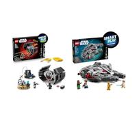 LEGO Star Wars Pack Smart Play : Set Tout-en-Un Le TIE Fighter de Dark Vador 75421 & Set Compatible Faucon Millenium 75426 - Jeu Interactif - Cadeau pour Garçon ou Fille dès 9 Ans