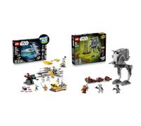 LEGO Star Wars Pack Smart Play : Set Tout-en-Un Le X-Wing Red Five de Luke 75423 & Set Compatible L’Attaque du AT-St sur Endor 75424 - Jeu Interactif - Cadeau pour Garçon ou Fille dès 8 Ans
