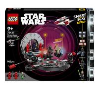 LEGO Star Wars 75427 SMART Play : Duel dans la Salle du Trône et Chasseur A-Wing - Jeu Interactif Tout-en-Un - 2 SMART Briques, 5 Tags, 3 Minifigurines, Chargeur - Cadeau Garçon, Fille 9 ans ou Adulte