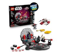 LEGO Star Wars 75427 SMART Play : Duel dans la Salle du Trône et Chasseur A-Wing - Jeu Interactif Tout-en-Un - 2 SMART Briques, 5 Tags, 3 Minifigurines, Chargeur - Cadeau Garçon, Fille 9 ans ou Adulte