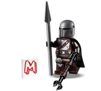 LEGO Star Wars The Mandalorian (Din Djarin / Mando) Minifigure - with Silver Beskar Armor and Cape