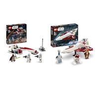 LEGO Star Wars : The Mandalorian L’évasion en Speeder BARC Set de Construction pour Enfants & 75333 Le Chasseur Jedi d’Obi-Wan Kenobi: Jeu de Construction