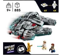 LEGO Star Wars 75426 Smart Play : Faucon Millenium - Set Compatible - Jouet Interactif - Maquette avec 4 Smart Tags & 4 Minifigurines - Idée Cadeau dès 9 Ans pour Garçon, Fille ou Fan Adulte