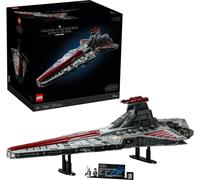 LEGO Star Wars UCS Croiseur d'attaque républicain de classe Venator, kit de modélisme pour adultes, cadeau pour hommes et femmes, The Clone Wars Set avec 2 minifigurines 75367