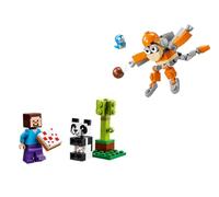 Lego Steve +Bebe Panda MINECR LEG30672