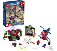 LEGO Super Heroes - La menace de Mysterio, kit de construction, comprenant un hélicoptère et Spider-man, Spider-girl et Mysterio (76149) LEGO