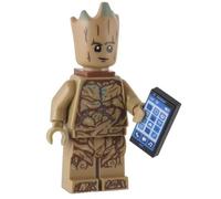 LEGO Super-héros Gardien de la Galaxie: Groot Minifigure avec téléphone cellulaire