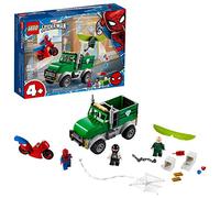 LEGO Super-Héros Marvel, Spider-Man L'attaque du Vautour, Set de jeu pour enfants en âge préscolaire de 4 ans et plus, 141 pièces, 76147
