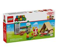 LEGO Super Mario Campement du Capitaine Toad - Jouet Interactif avec 3 Figurines Dont Un Goomba - Tente & Pont Qui s'Écroule - Cadeau pour Garçon, Fille & Fan de Jeux Vidéo dès 6 Ans 72040