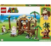 LEGO Super Mario Donkey Kong tree house expansion set, cabane à construire avec des blocs, 2 figurines de jeu, jouet pour enfant, garçon et fille, cadeau pour 8 ans, 71424