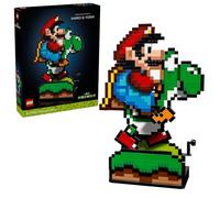 LEGO Super Mario World : Mario & Yoshi - Puzzle 3D pour adultes, à partir de 18 ans - Idée cadeau d'anniversaire - Bricolage pour les fans de Nintendo Game - Affichage à la maison ou au bureau - 71438