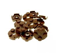 Lego System 4032 Lot de 12 plaques rondes avec 6 trous pour tonne Fass Tonne 4032 Marron