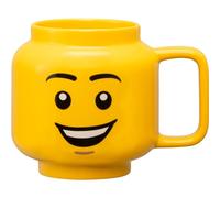 LEGO Tasse à café HAPPY BOY 530 ml jaune dans sa boîte en céramique