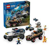 LEGO Jeu de construction City – La course-poursuite de la voiture de police tout-terrain – 60449