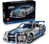 LEGO Technic Voiture Nissan Skyline GT-R (R34) 2 Fast 2 Furious - Maquette de Voiture pour Adulte - Fonction Drift, Direction, Suspension & Moteur 6 Cylindres - Cadeau Collector pour Fans 42210