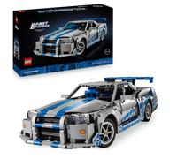 LEGO Technic Voiture Nissan Skyline GT-R (R34) 2 Fast 2 Furious - Maquette de Voiture pour Adulte - Fonction Drift, Direction, Suspension & Moteur 6 Cylindres - Cadeau Collector pour Fans 42210