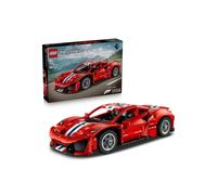 LEGO Technic 42235 Ferrari 488 Pista Voiture de course Rouge 882 pièces Mécanismes V8 portes