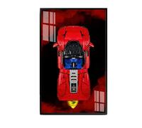 Lego Technic Ferrari Daytona SP3 42143 Tableau d'affichage mural pour modèle à l'échelle 1:8, cadre de collection de voitures de course, acrylique durable compatible avec les supercars Lego, cadeau
