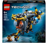 LEGO Jouet de construction Sous-marin de recherche en haute mer 42201 – Cockpit, hélices – Dès 9 ans