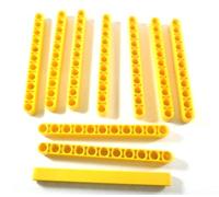 Lego® TECHNIC Lot de 10 Bras de liftarm 1 x 11 Picots Jaunes.