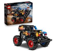 LEGO Technic Monster Jam Grave Digger - Feu et Glace 42219 | Camion jouet pour garçon dès 7 ans, véhicule à rétrofriction, maquette de voiture de course, idée de cadeau, 263 pièces