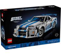 LEGO Technic Voiture Nissan Skyline GT-R (R34) 2 Fast 2 Furious - Maquette de Voiture pour Adulte - Fonction Drift, Direction, Suspension & Moteur 6 Cylindres - Cadeau Collector pour Fans 42210