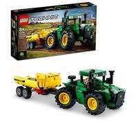 LEGO Technic Tracteur John Deere 9620R 4WD avec Remorque à Bascule, Jouet de la Ferme pour Enfants Garçons et Filles de 8 Ans et Plus, Modèle à Collectionner et à Construire, 42136