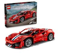 LEGO Technic Voiture Ferrari 488 Pista - Jeu de Construction - Maquette avec Moteur V8 & Direction - Décoration Gaming - Cadeau d'anniversaire pour Garçon dès 9 Ans ou Fan de Sport Automobile 42235