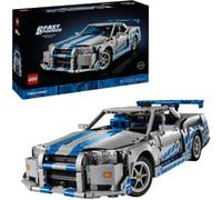 LEGO Technic Voiture Nissan Skyline GT-R (R34) 2 Fast 2 Furious - Maquette de Voiture pour Adulte - Fonction Drift, Direction, Suspension & Moteur 6 Cylindres - Cadeau Collector pour Fans 42210