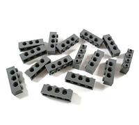 Lego TECHNIK Technic Lot de 12 "Broches connecteur avec Slot en Argent + Orange étoile de