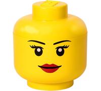 LEGO Tête de rangement STORAGE HEAD GIRL L 8,5 litres jaune