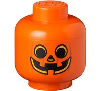 LEGO Tête de rangement STORAGE HEAD PUMKIN S 2 litres orange