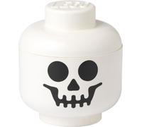 Boîte de Rangement LEGO Hoofd Skelet Petite Blanche