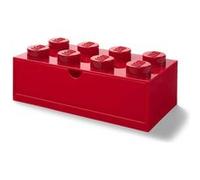 LEGO tiroir de bureau 8 plots 15,8 x 31,6 cm polypropylène rouge Rouge G