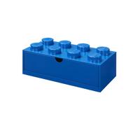 LEGO Tiroir de Bureau Bleu avec 8 Tenons - Organiseur Empilable pour Fournitures, Jouets et Décoration