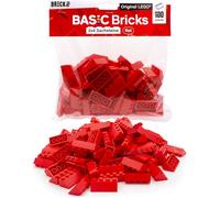 Lego Tuiles Maison Rouge, 100 pièces, 2x4 Brique