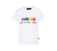LEGO Unisex T-Shirt Create Your World LWTaylor 303, 101 White, 116 Mixte